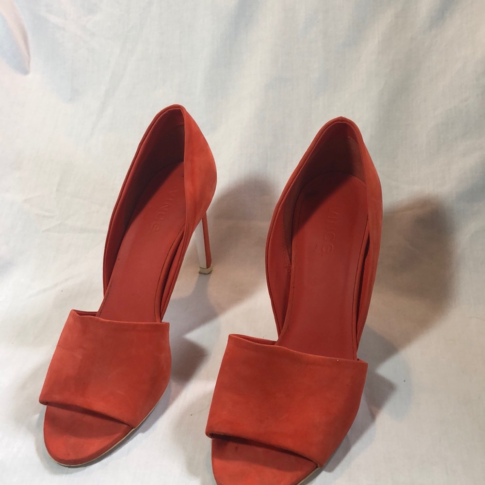 Vince Orange Heels from Italy!